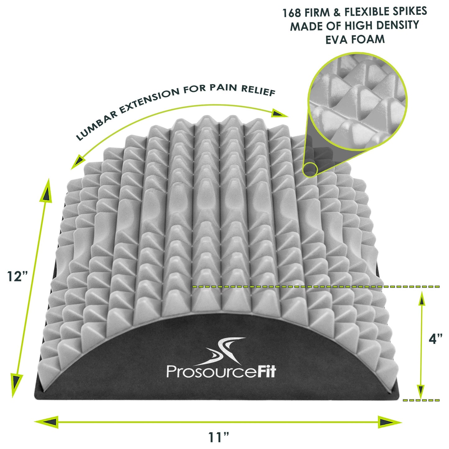 ProsourceFit Arched Back Stretching Spike Orthopedic